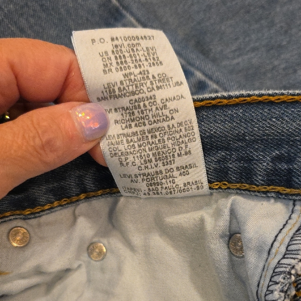 EUC Levi's Light Blue Straight Jeans 54x32 - Picture 7 of 7